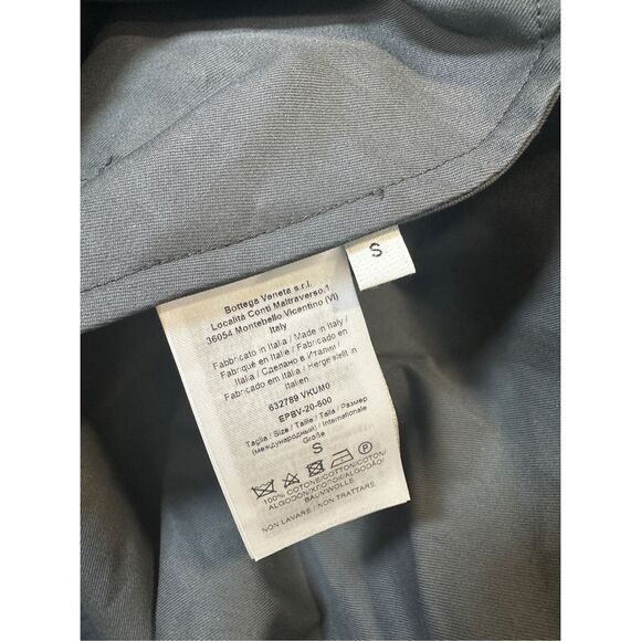 NWT BOTTEGA VENETA Gabardine Wrap-Sleeve Coat Size S $2,590 - Picture 9 of 9